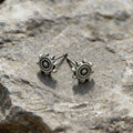 Viking Rudder Textured Rustic Earrings