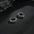 Viking Thorned Skull Huggie Earrings