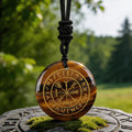Vegvisir Rune Guidance Crystal Necklace