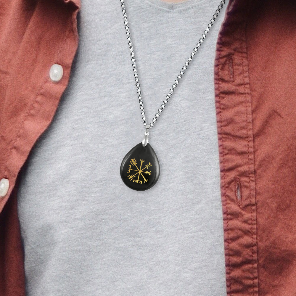 Vegvisir Compass Pathguard Crystal Necklace