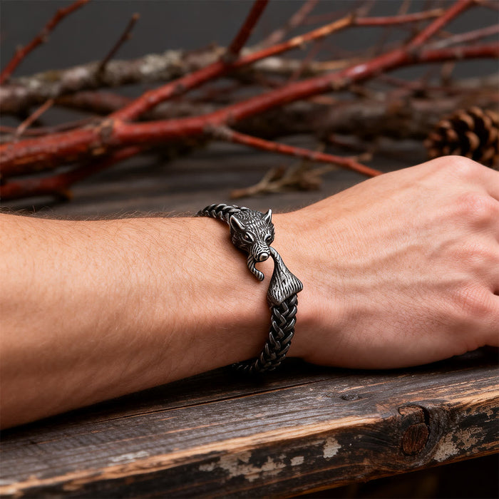 Norse Viking Amulet Odin's Wolf Bracelet