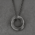 Handcrafted 999 Silver Mobius Strip Necklace