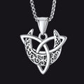 Celtic  Knot Moon Goddess Necklace For Men