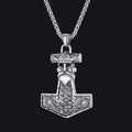 Viking Mjolnir Thor Hammer Necklace Odin Pendant For Men