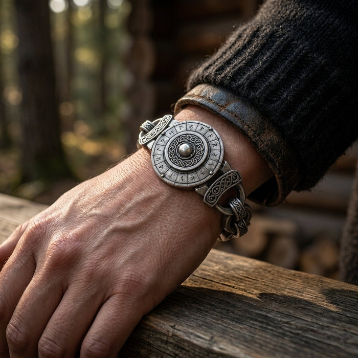 Viking Shield Wall Chain Bracelet