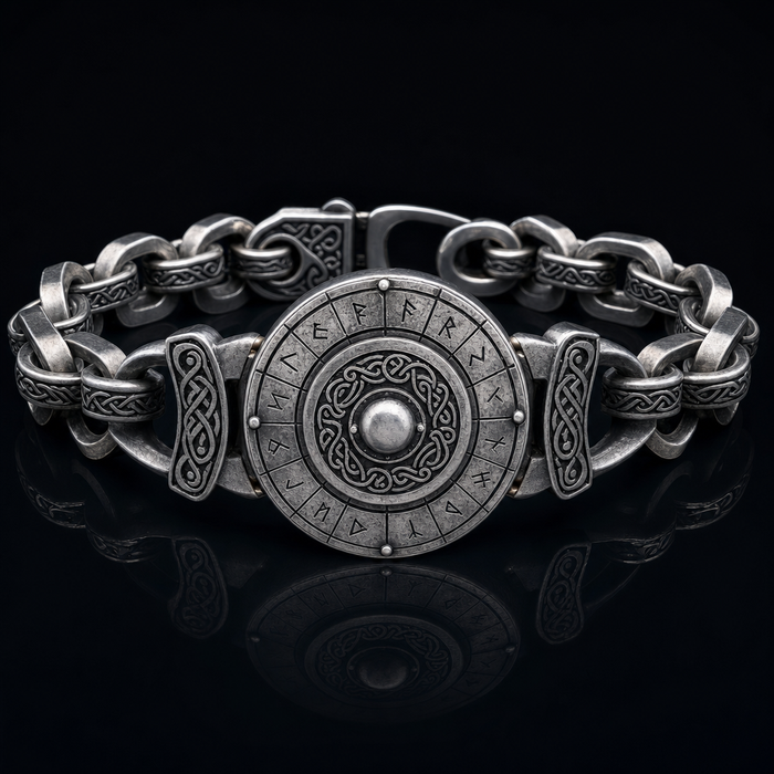Viking Shield Wall Chain Bracelet