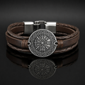 Web of Wyrd Leather Wrap Bracelet
