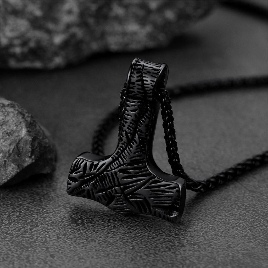 Viking Thor's Hammer Necklace Mjolnir Pendant For Men