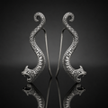 Jörmungandr Serpent Ear Climber Earrings