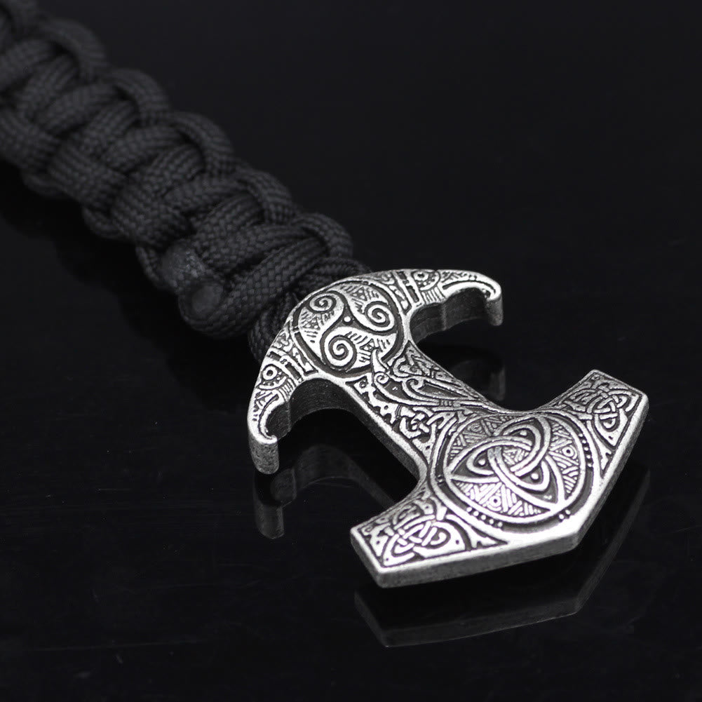 Odin Rune Bead Thor Hammer Mjolnir Bracelet