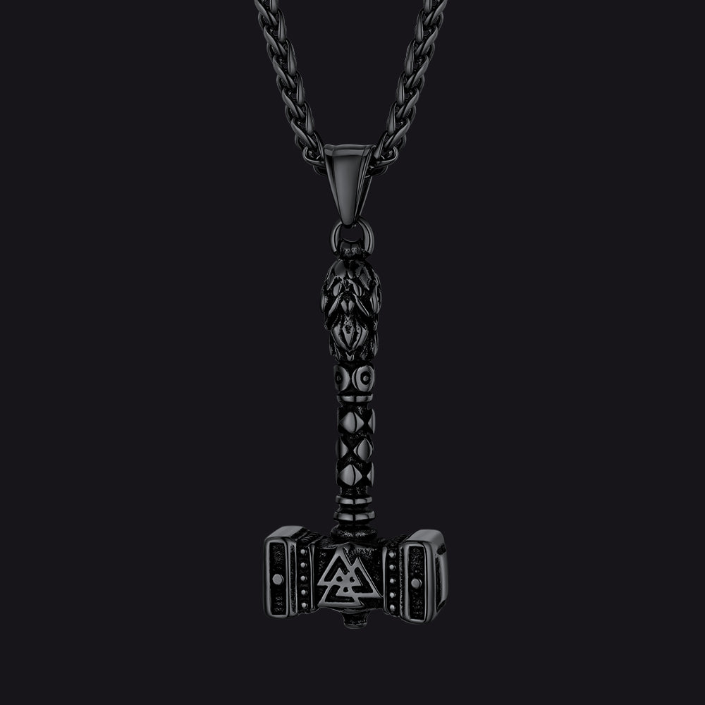 Thor's Hammer Mjolnir Necklace Viking Charm For Men