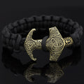 Odin Rune Bead Thor Hammer Mjolnir Bracelet
