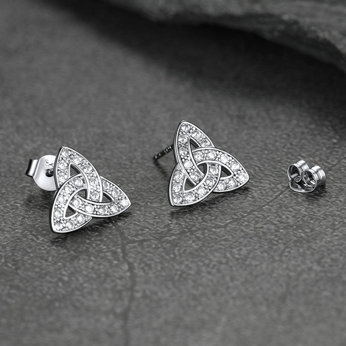Knot Earrings for Women in Sterling Silver