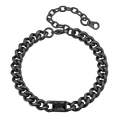 Cubic Zirconia Thick Chain Bracelet for Women Men