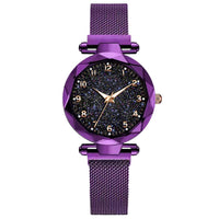 Celestial Elegance | Women's Watch with Magnetic Mesh Strap | Timeless Starry Design for Everyday Style