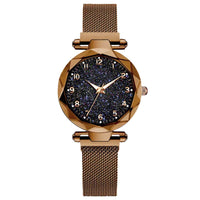 Celestial Elegance | Women's Watch with Magnetic Mesh Strap | Timeless Starry Design for Everyday Style