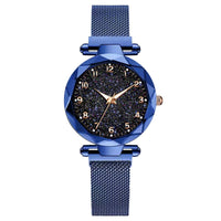Celestial Elegance | Women's Watch with Magnetic Mesh Strap | Timeless Starry Design for Everyday Style