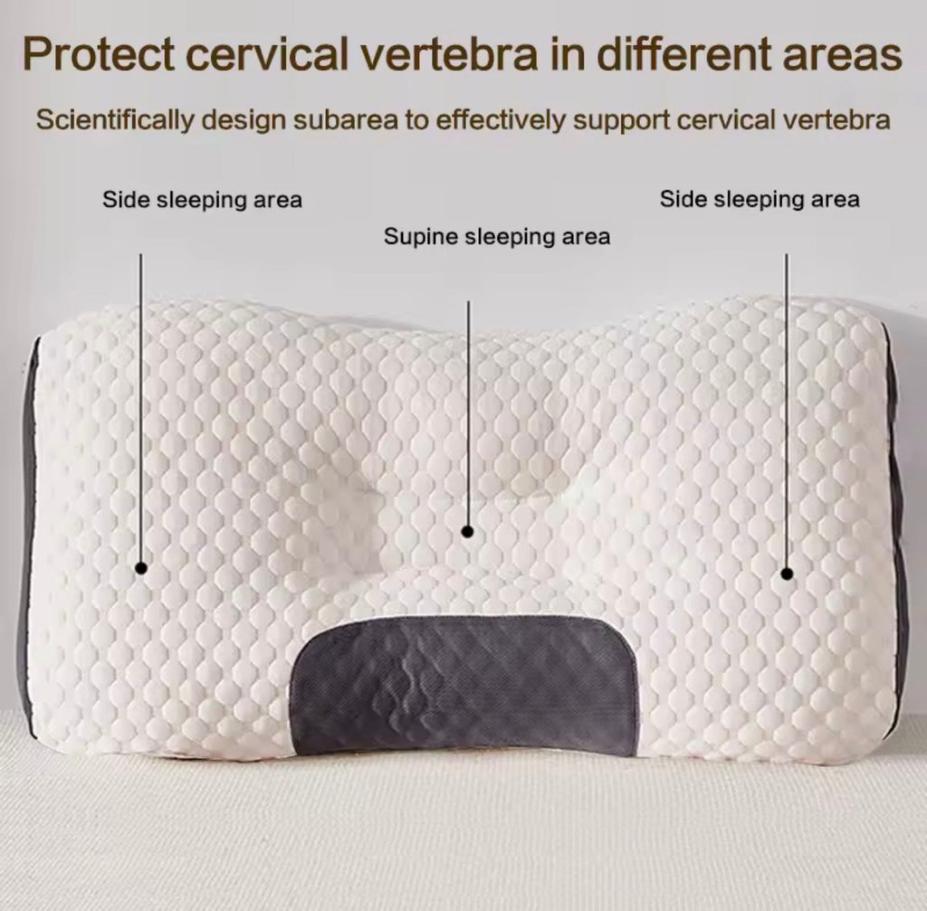 Cervical Pillow for Neck Pain Relief with Ergonomic Support Design | Ideal Neck Support Pillow for Side and Back Sleepers