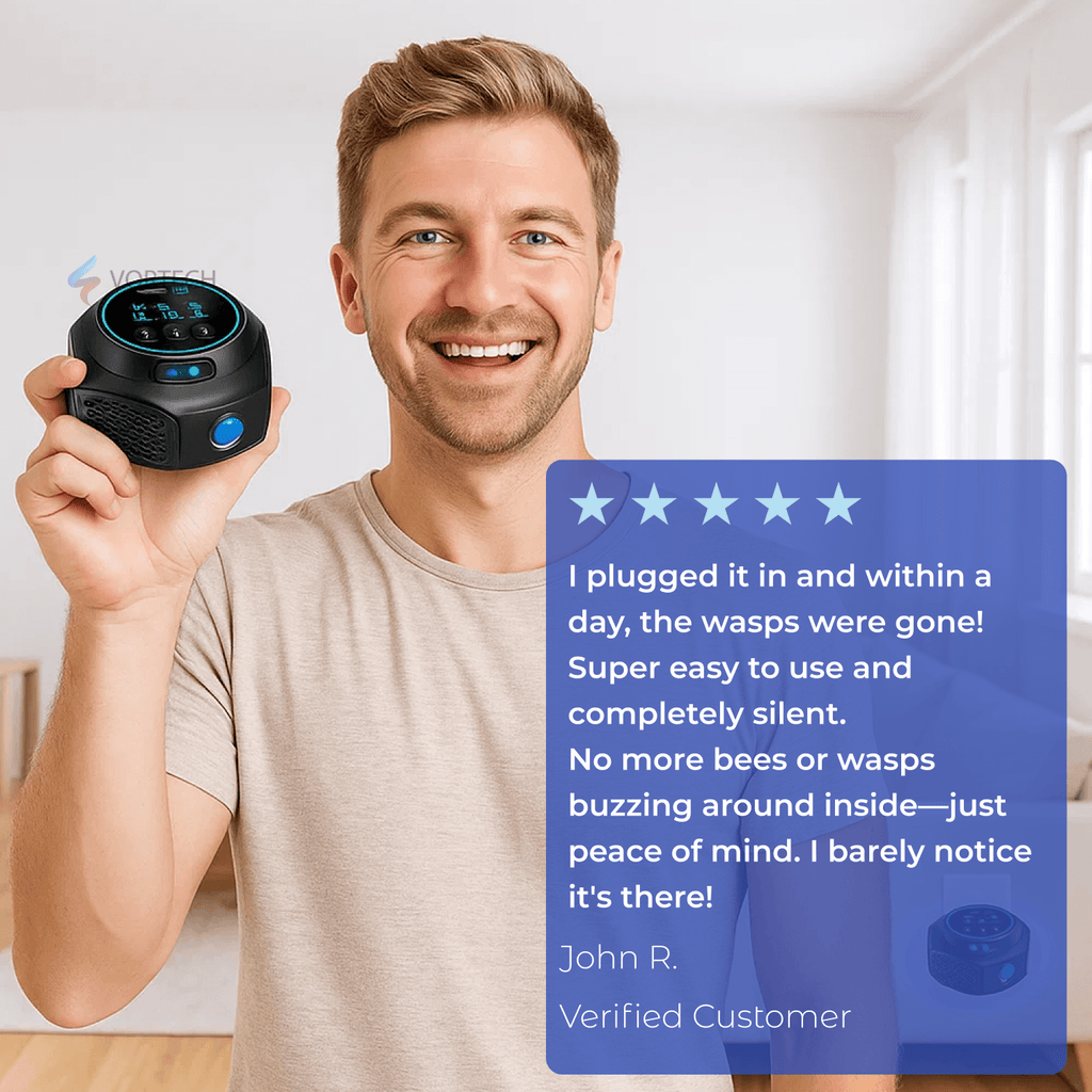 Eco-Friendly Ultrasonic Pest Repeller | 360-Degree Coverage for Safe Outdoor Spaces