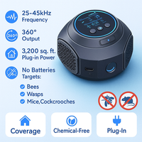 Eco-Friendly Ultrasonic Pest Repeller | 360-Degree Coverage for Safe Outdoor Spaces