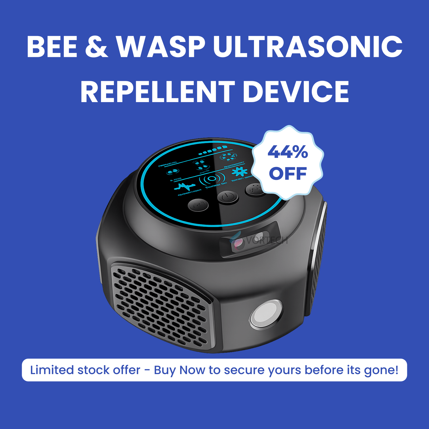 Eco-Friendly Ultrasonic Pest Repeller | 360-Degree Coverage for Safe Outdoor Spaces