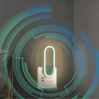 EcoGuard | Ultrasonic Mosquito Repellent Device with LED Night Light | Chemical-Free Protection for Home and Office