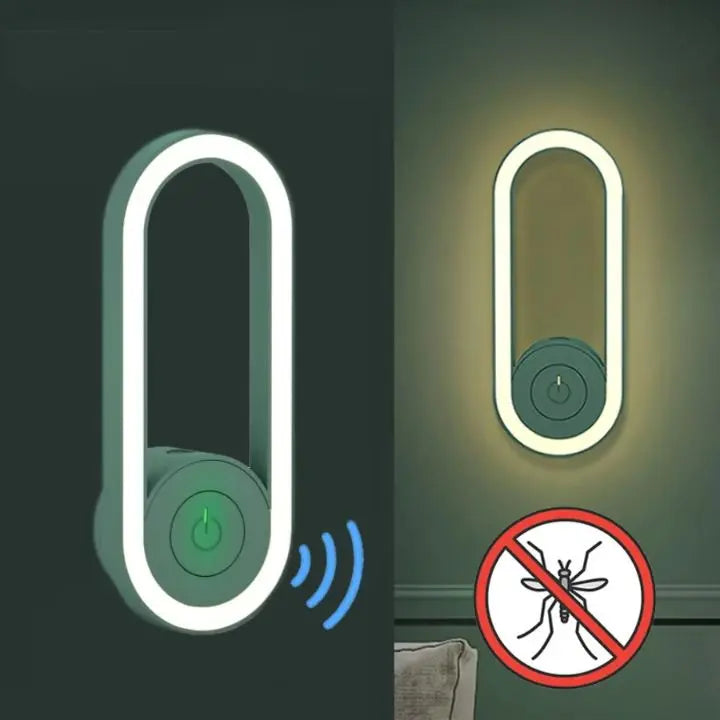 EcoGuard | Ultrasonic Mosquito Repellent Device with LED Night Light | Chemical-Free Protection for Home and Office