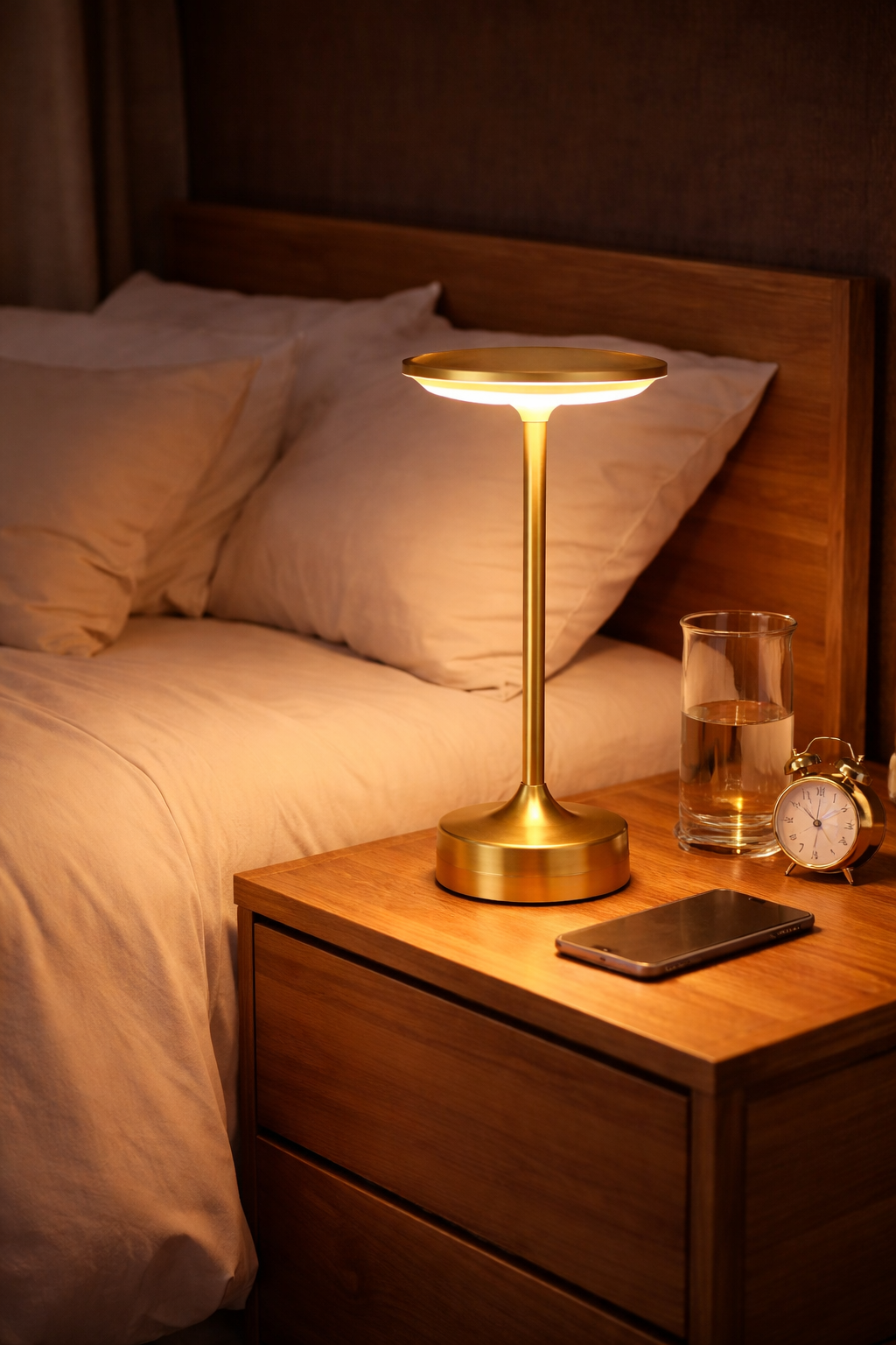 Elegant LED Table Lamp | Cordless & Dimmable Design for Versatile Lighting