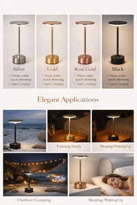 Elegant LED Table Lamp | Cordless & Dimmable Design for Versatile Lighting