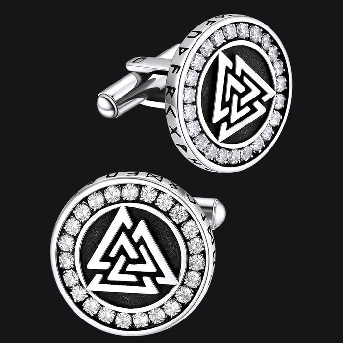 Viking Valknut Cufflinks for Men