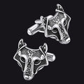 Norse Viking Celtic Wolf Cufflinks For Men