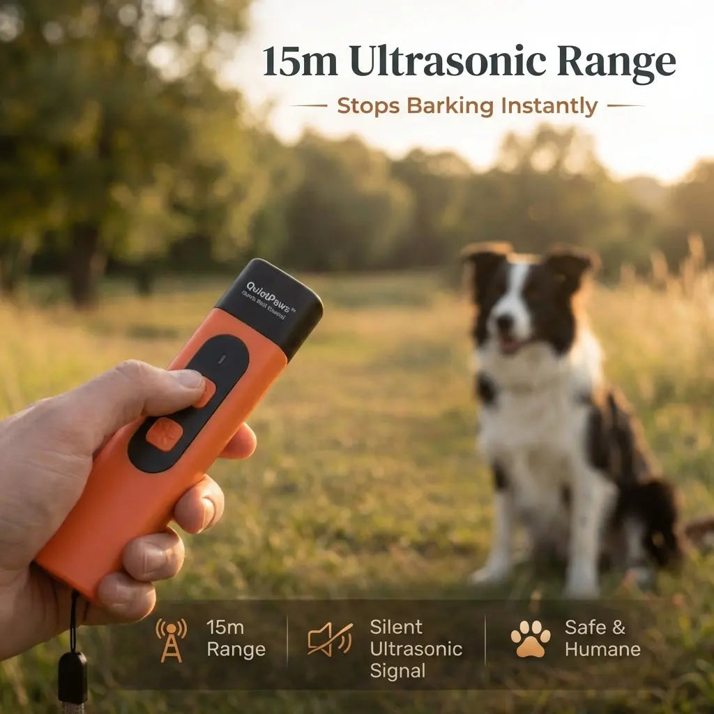 Gentle Bark Control | Anti Barking Device with Ultrasonic Technology | Humane Training Solution for Calm Dogs