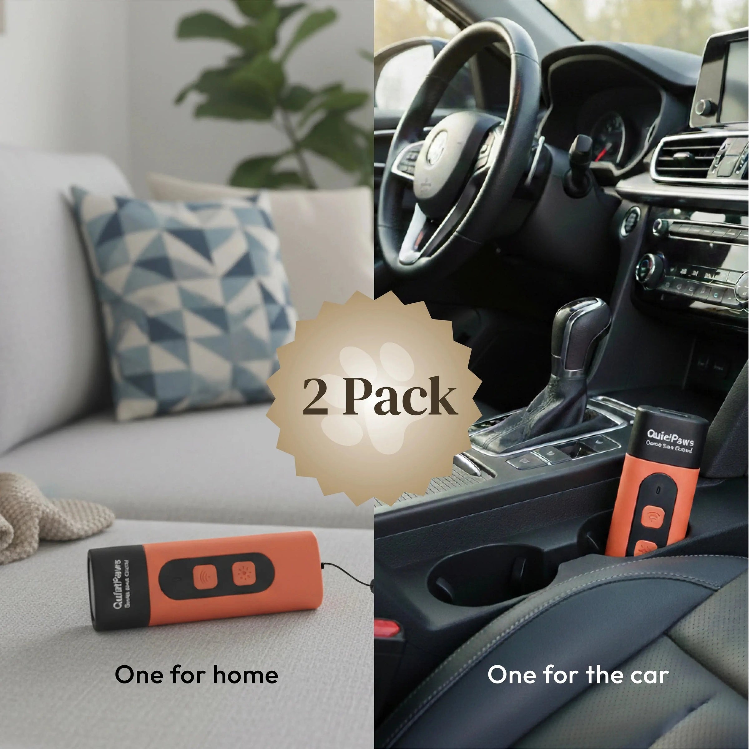 Gentle Bark Control | Anti Barking Device with Ultrasonic Technology | Humane Training Solution for Calm Dogs