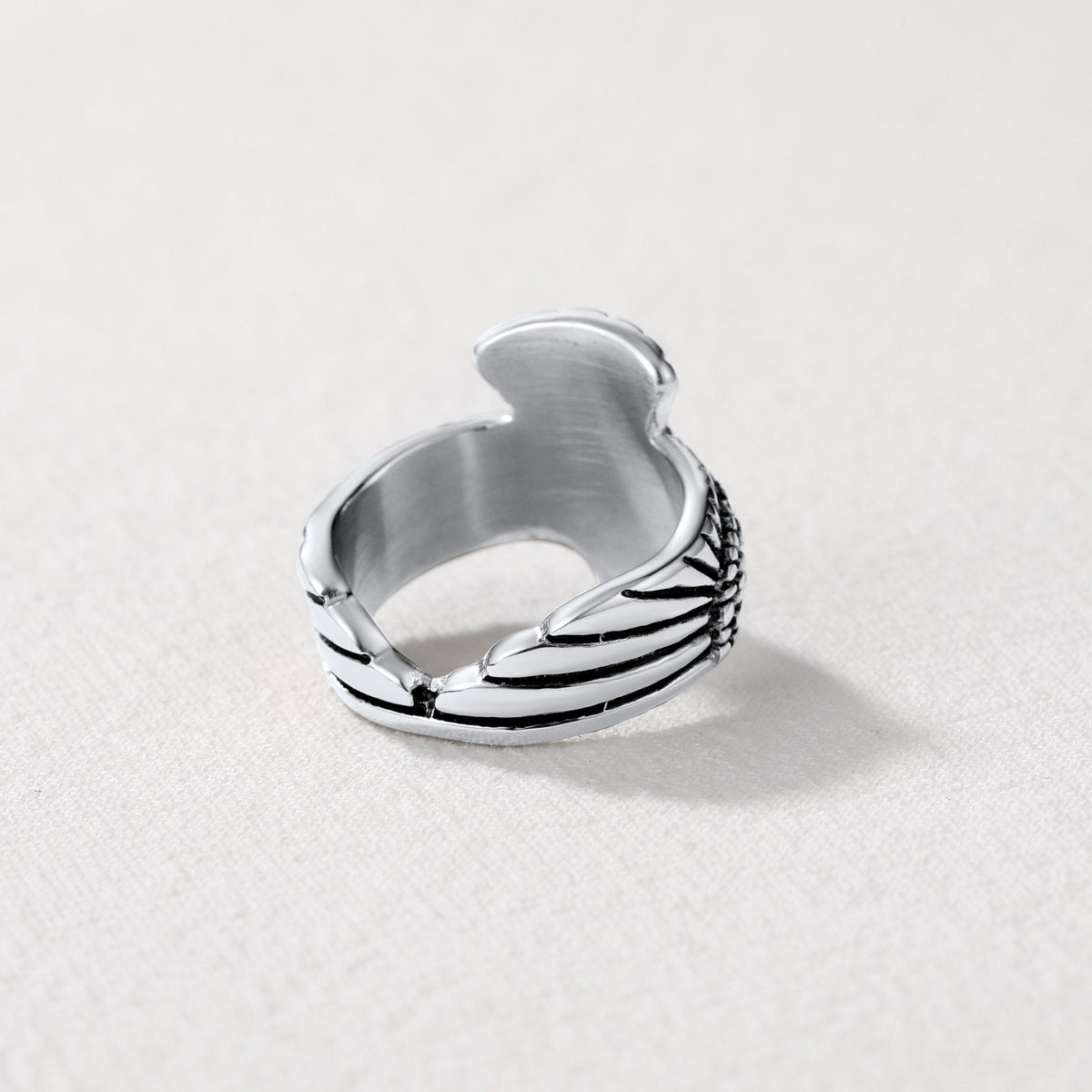 Vintage Hawk Open Adjustable Ring for Men