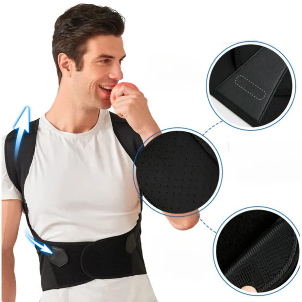 Posture Align | Back Posture Corrector with Adjustable Straps | Comfortable Back Support for Pain Relief