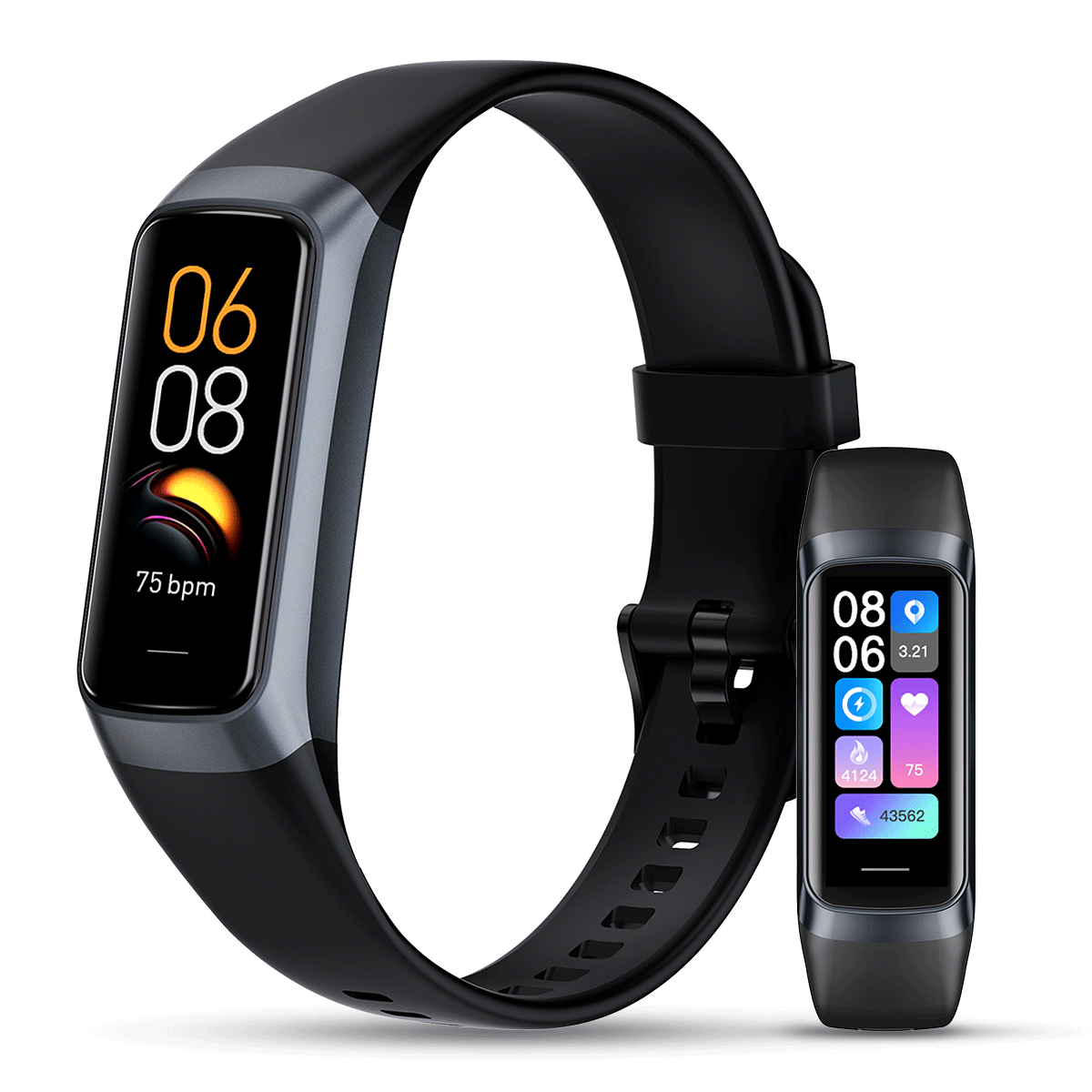 PulseFit | AMOLED Fitness Tracker with Real-Time Health Monitoring | Lightweight Design for Active Lifestyle