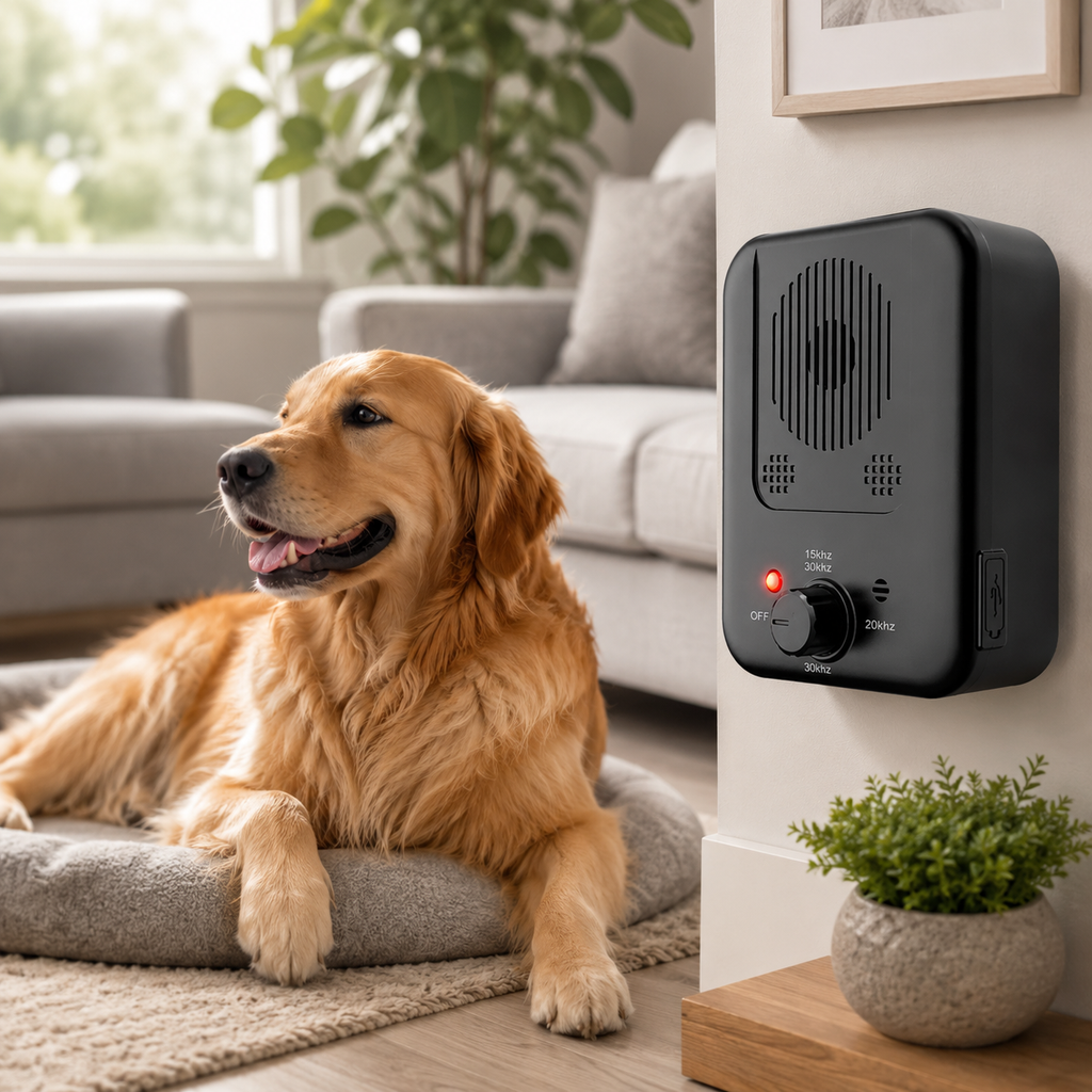 QuietGuard | Anti Barking Device with Ultrasonic Sound Technology | Effective Dog Bark Stopper for Peaceful Homes