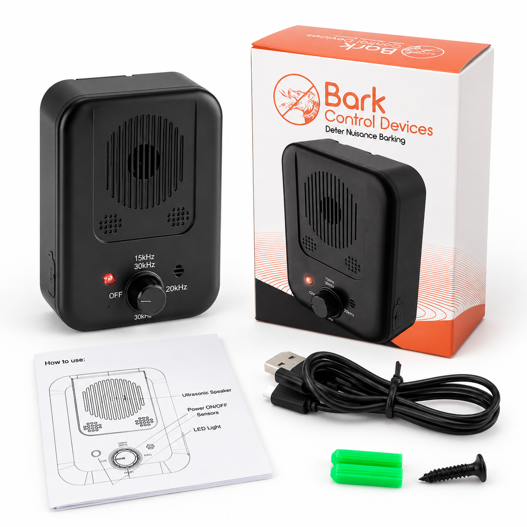 QuietGuard | Anti Barking Device with Ultrasonic Sound Technology | Effective Dog Bark Stopper for Peaceful Homes