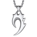 Spear Wolf Teeth Pendant Necklace for Men