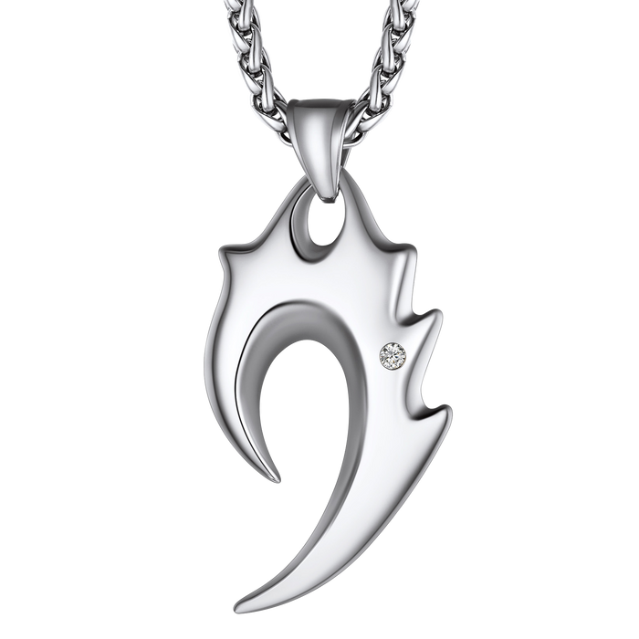 Spear Wolf Teeth Pendant Necklace for Men