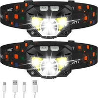 Rechargeable Headlamp Flashlight with Motion Sensor | Ultra-Bright LED for Outdoor Adventures