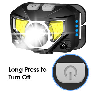 Rechargeable Headlamp Flashlight with Motion Sensor | Ultra-Bright LED for Outdoor Adventures