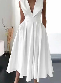 Women's Elegant Evening Cocktail Maxi Dresses 2025 High Waisted Deep V-Neck Sexy Dress For Woman Party Wedding Guest