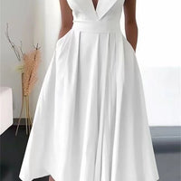 Women's Elegant Evening Cocktail Maxi Dresses 2025 High Waisted Deep V-Neck Sexy Dress For Woman Party Wedding Guest