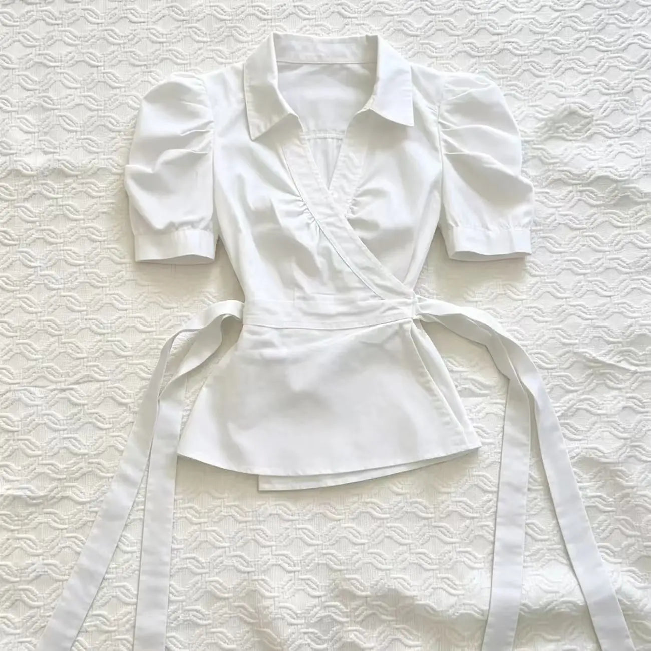 Elegant High Neck Button Tee