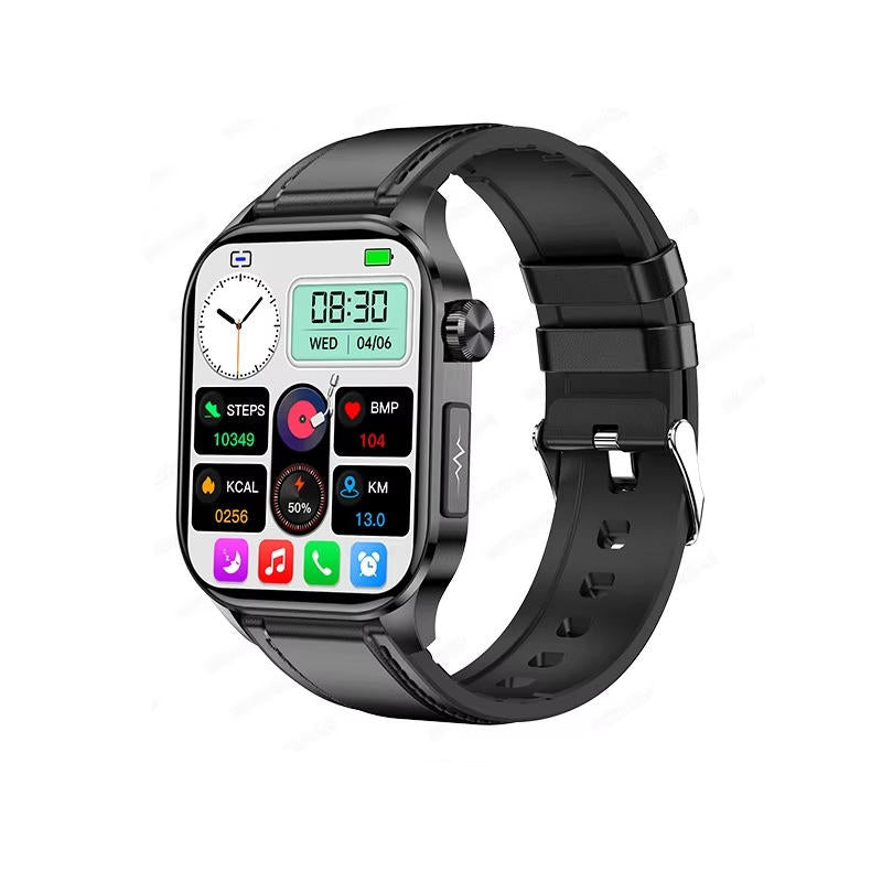 Senior Health Smartwatch with Large AMOLED Display & SOS Function | Easy-to-Use Tracker for Peace of Mind