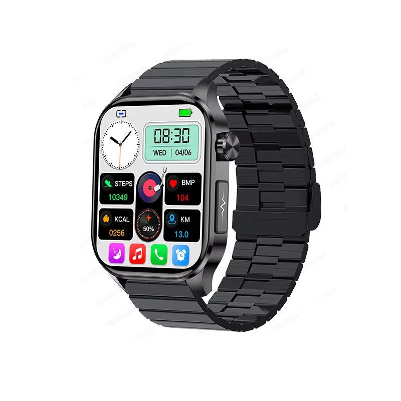Senior Health Smartwatch with Large AMOLED Display & SOS Function | Easy-to-Use Tracker for Peace of Mind