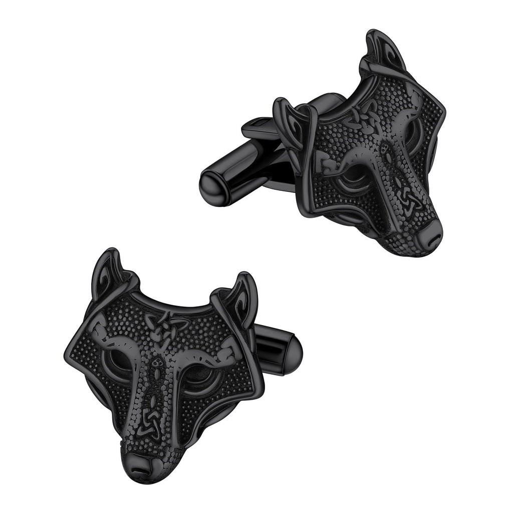 Norse Viking Celtic Wolf Cufflinks For Men