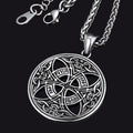 Viking Celtic Love Knot Necklace With Rune