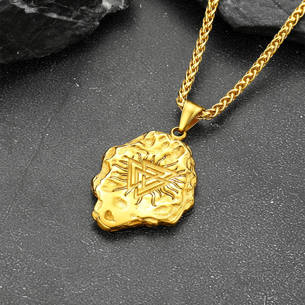Viking Compass Guiding Pendant Necklace for Men